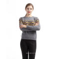 New Arrival simple design long sleeves sweater girls sweaters knit style